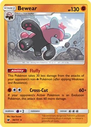 Bewear - 56/111 (Prerelease Kit Exclusive) (56) Rare