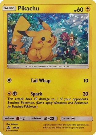 Pikachu - SM86 (General Mills Promo) (SM86) Promo Holofoil