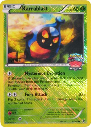 Karrablast - 8/101 (Championship Series) [Staff] (8) Promo Reverse Holofoil
