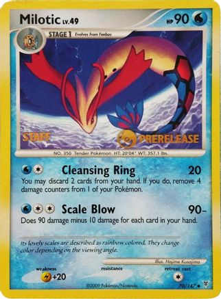 Milotic - 70/147 (Prerelease) [Staff] (70) Promo