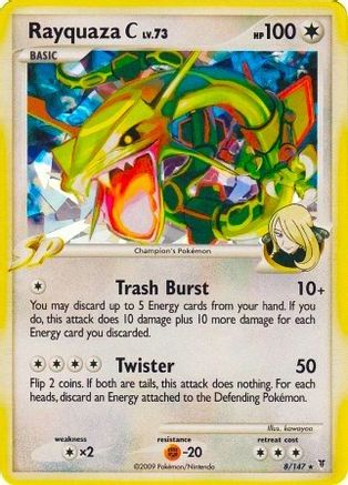 Rayquaza C - 8/147 (Cracked Ice) (8) Promo Holofoil