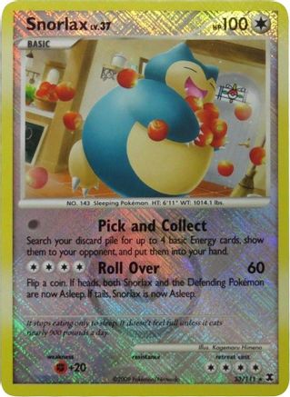Snorlax - 33/111 (League Promo) (33) Promo Reverse Holofoil