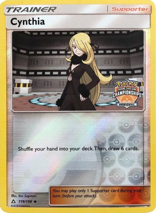 Cynthia - 119/156 (Regional Championships) (119) Promo Reverse Holofoil