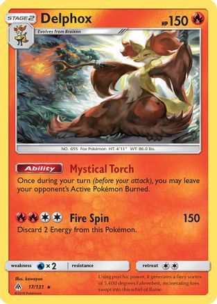Delphox (17)/131 Holo Rare Reverse Holofoil