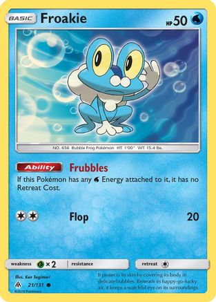 Froakie (21) (21)/131 Common Reverse Holofoil