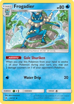 Frogadier (23)/131 Uncommon Reverse Holofoil