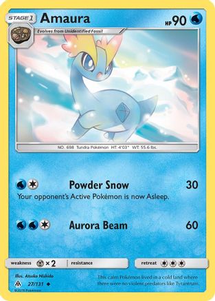 Amaura (27)/131 Uncommon Reverse Holofoil