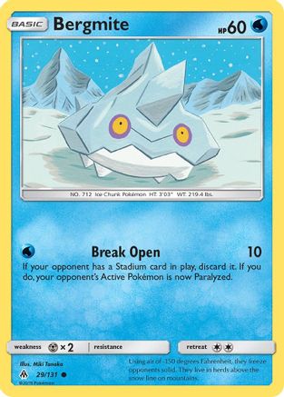 Bergmite (29)/131 Common Reverse Holofoil