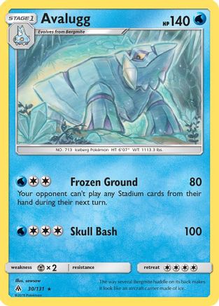 Avalugg (30)/131 Rare Reverse Holofoil