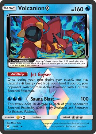 Volcanion Prism Star (31)/131 Prism Rare Holofoil