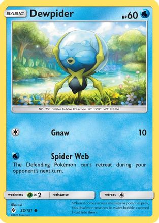 Dewpider (32)/131 Common Reverse Holofoil