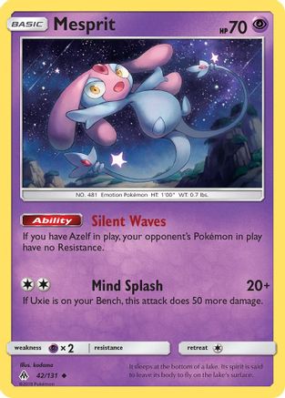 Mesprit (42)/131 Uncommon Reverse Holofoil