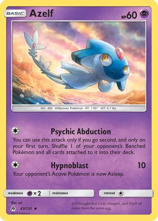 Azelf (43)/131 Uncommon Reverse Holofoil