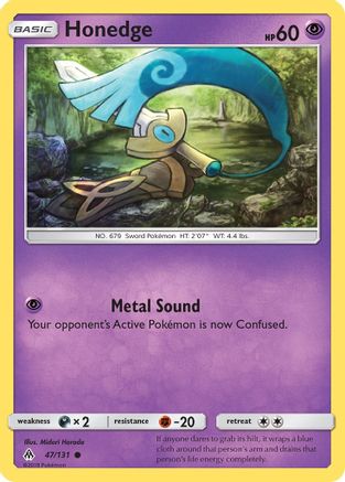 Honedge (47) (47)/131 Common Reverse Holofoil