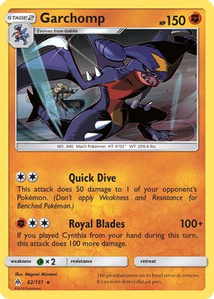 Garchomp (62)/131 Holo Rare Holofoil