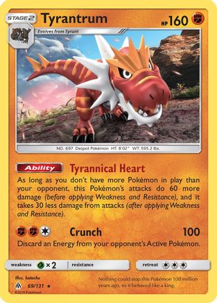 Tyrantrum (69)/131 Holo Rare Holofoil