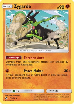 Zygarde (71) (71)/131 Uncommon Reverse Holofoil