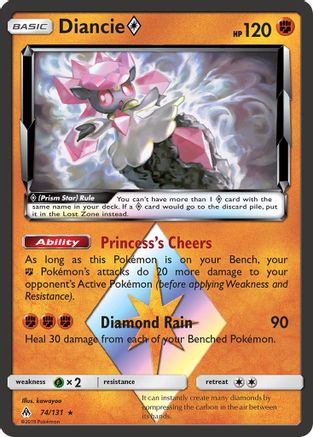 Diancie Prism Star (74)/131 Prism Rare Holofoil