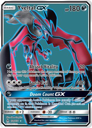 Yveltal GX (Full Art) (124)/131 Ultra Rare Holofoil