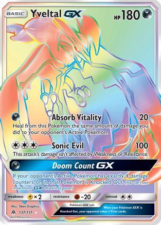 Yveltal GX (Secret) (137)/131 Secret Rare Holofoil