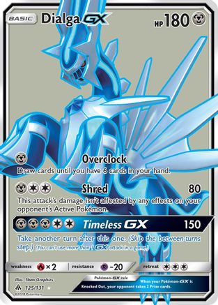 Dialga GX (Full Art) (125)/131 Ultra Rare Holofoil