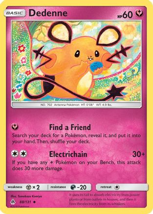 Dedenne (88)/131 Uncommon Reverse Holofoil