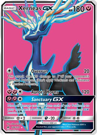 Xerneas GX (Full Art) (126)/131 Ultra Rare Holofoil