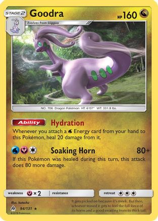 Goodra (94)/131 Holo Rare Reverse Holofoil