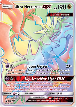 Ultra Necrozma GX (Secret) (140)/131 Secret Rare Holofoil