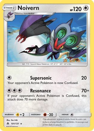 Noivern (101)/131 Rare Reverse Holofoil