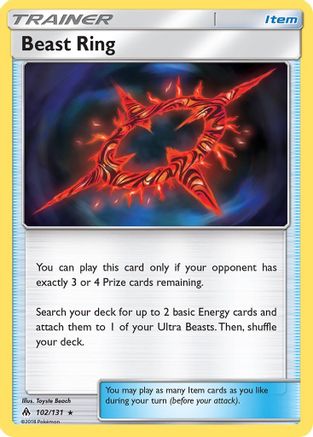 Beast Ring (102)/131 Rare Reverse Holofoil