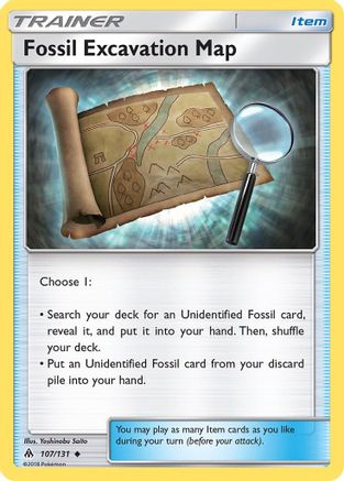 Fossil Excavation Map (107)/131 Uncommon