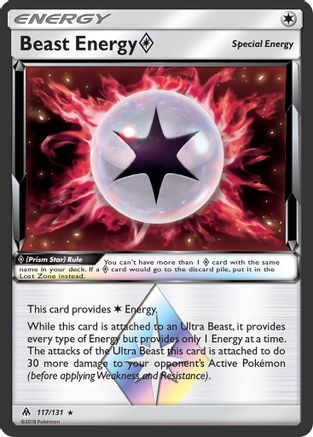 Beast Energy Prism Star (117)/131 Prism Rare Holofoil