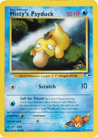 Misty's Psyduck [W Stamped] (54) Promo