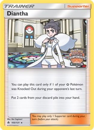Diantha - 105/131 (Regional Championships) (105) Promo Reverse Holofoil
