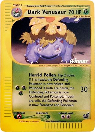 Dark Venusaur - 7 [Winner] (7) Promo