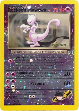 Rocket's Mewtwo - 8 [Winner] (8)/9 Promo Reverse Holofoil