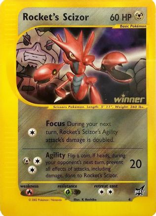Rocket's Scizor - 4 [Winner] (4) Promo