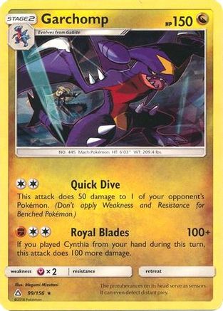 Garchomp - 99/156 (Cracked Ice Holo) (99) Rare Holofoil