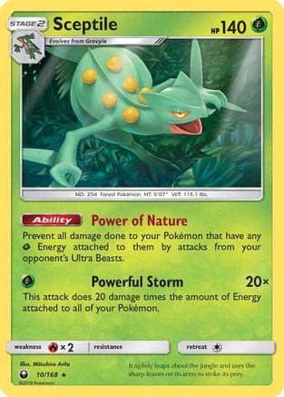 Sceptile (10)/168 Rare Reverse Holofoil