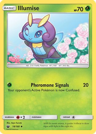 Illumise (18)/168 Uncommon Reverse Holofoil