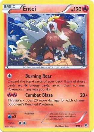 Entei - 14/98 (Cosmos Holo) (14) Promo Holofoil