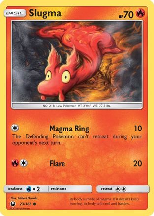 Slugma (23)/168 Common Reverse Holofoil