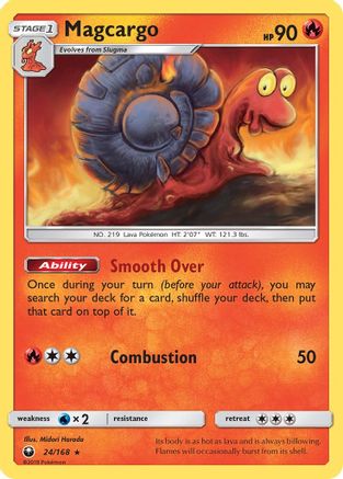 Magcargo (24)/168 Rare Reverse Holofoil