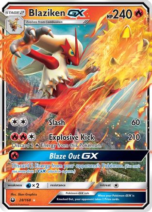 Blaziken GX (28)/168 Ultra Rare Holofoil