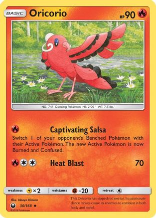 Oricorio (30) (30)/168 Uncommon Reverse Holofoil
