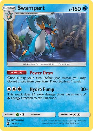 Swampert (35)/168 Rare Reverse Holofoil