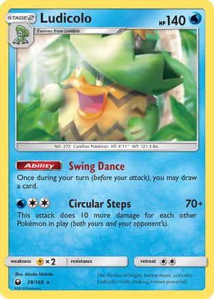 Ludicolo (38)/168 Holo Rare Holofoil