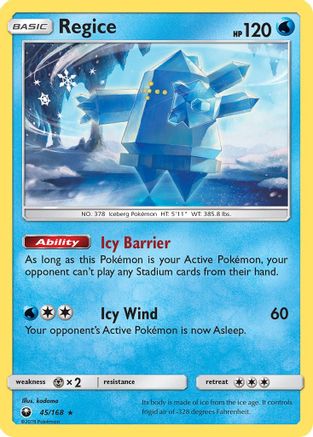 Regice (45)/168 Rare
