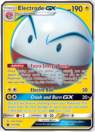 Electrode GX (Full Art) (155)/168 Ultra Rare Holofoil